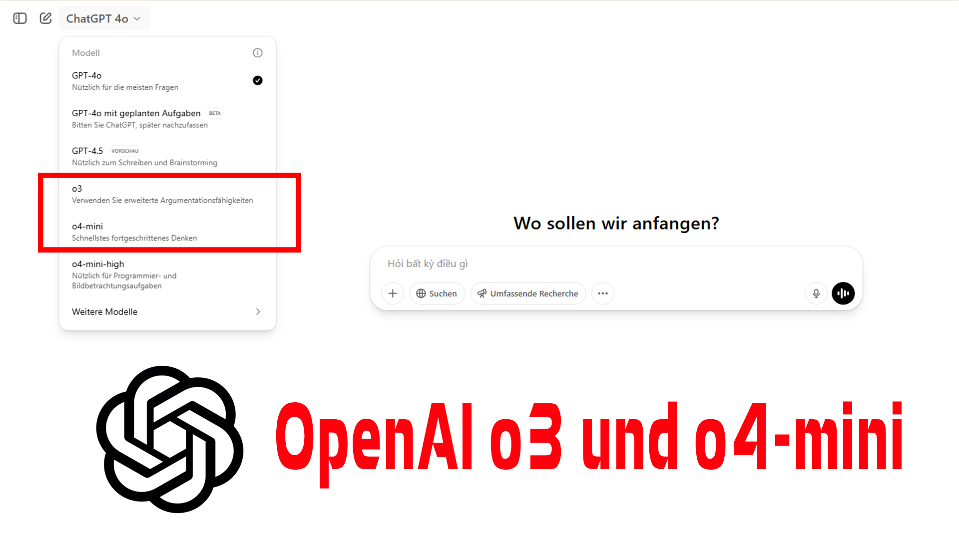 OpenAI o3 und o4-mini